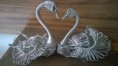 Topo de bolo casal de cisne